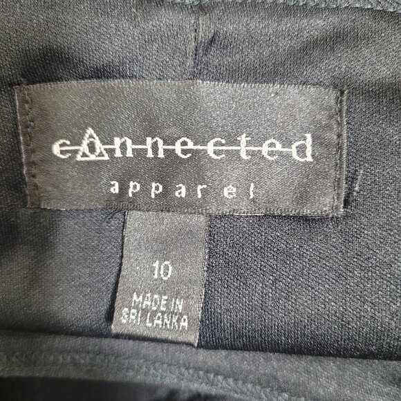 Connected Apparel Black Textured Sheath Dress Size 10 – Cocktail, Evening, Party - Picture 5 of 6